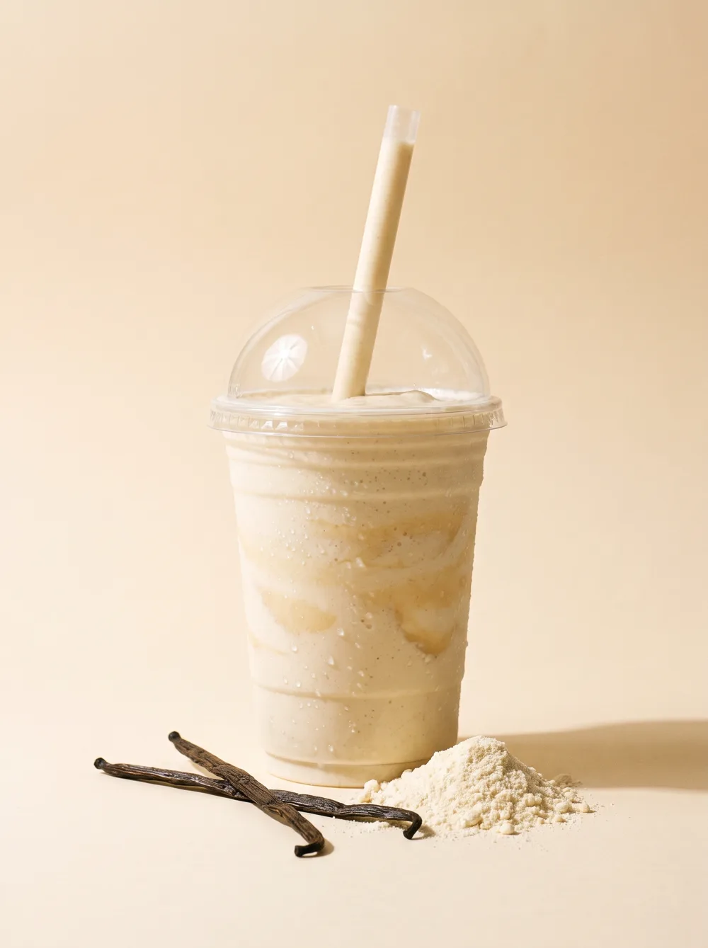 Protein shake Vanille servi par la borne SHAKR